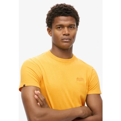 Afbeelding van Superdry Vintage LOGO EMB Tshirt basic, Heren, Maat: Small, Turmeric marl