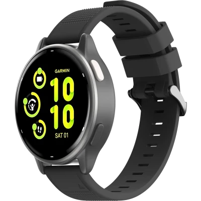Afbeelding van imoshion bandje Geschikt voor Garmin Approach S60 / Fenix 5 Plus 6 Pro 7 Instinct Quickfit Siliconen Zwart