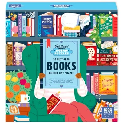 Afbeelding van 50 Must Read Books of the World Bucket List 1000 Piece Puzzle