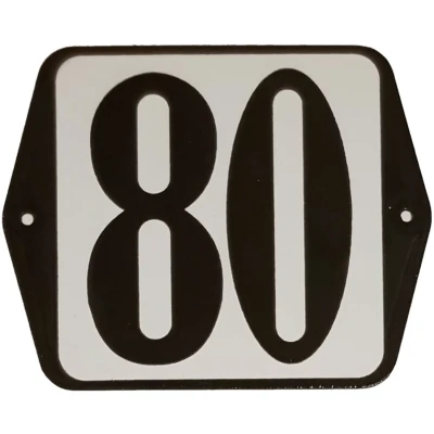 Afbeelding van Huisnummer standaard nummer 80 Warentuin Mix