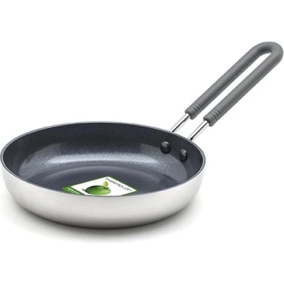 Afbeelding van GreenPan Koekenpan Mini RVS ø 14 cm Keramische anti aanbaklaag