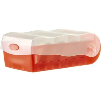 Afbeelding van HAN CROCO 998 617 Kaartenbox Doorschijnend, Rood Aantal kaarten (max.): 500 DIN A8 liggend Incl. 100 gelinieerd