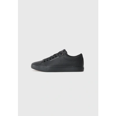 Afbeelding van Tommy Hilfiger TH HI VULC CORE Sneakers laag, Heren, Maat: 40, Black Leer en imitatieleer