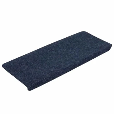 Afbeelding van vidaXL Traptapijten, zelfklevend, 15 stuks, 65 x 24,5 3,5 cm, blauw