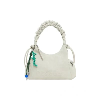 Afbeelding van Desigual schoudertas Half Logo Monteville Shoulder Bag Piedra beige