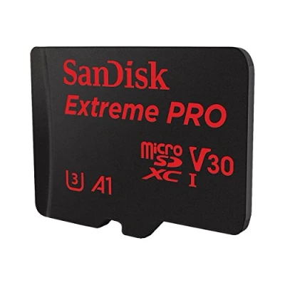 Afbeelding van SanDisk Extreme Pro microSDXC geheugenkaart 128 GB + SD adapter tot 100 MB/s, klasse 10, U3, V30, A1