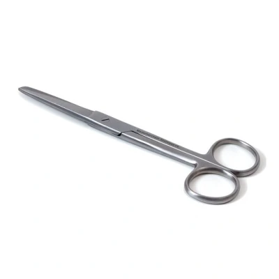 Afbeelding van Chirurgische schaar spits/stomp recht Lengte: 11 cm Medipharchem Hoogwaardig gematteerd RVS Gehard, roestvrije staalsoort (410/420) spits / stomp