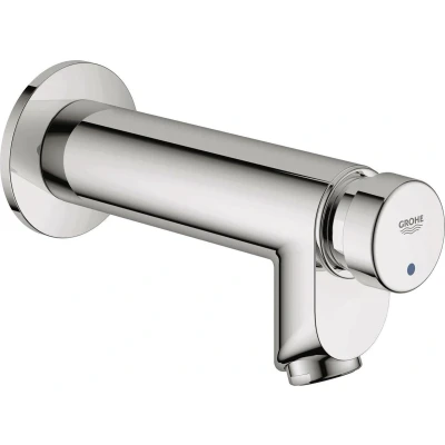 Afbeelding van GROHE Euroeco Cosmopolitan S tapkraan zelfsluitend blauw/rood 1/2