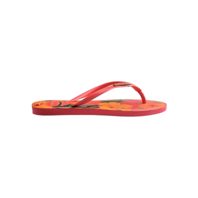Afbeelding van Havaianas SLIM Tropical Teenslippers, Dames, Maat: 39 40, coral Kunststof