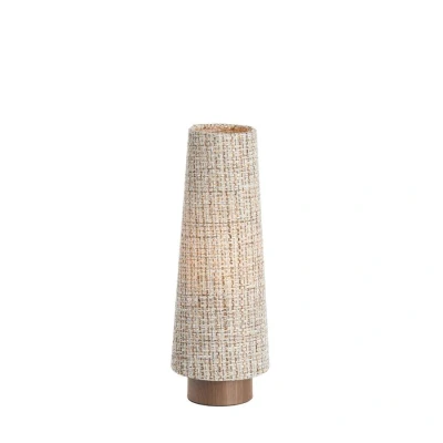 Afbeelding van Light &amp; Living Tafellamp Ø15x42 cm HOWIE hout print d bruin+licht bruin