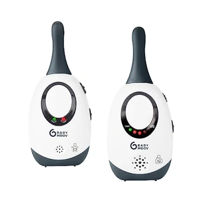 Image de Babymoov Simply Care Babyphone Audio avec Fonction VOX, Double Alarme et 2 Adaptateurs, Portée 300m