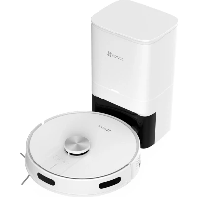 Afbeelding van Ezviz RE4 Plus Slimme Robotstofzuiger LiDAR Navigatie Dweilen (300 ml) Obstacle Vermijding No Go Zones Tapijt Detectie E10 Filter Automatische Stofbak Legen Compatibel met Alexa, Google Assistant Wit