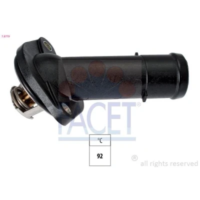 Afbeelding van FACET 7.8779 Thermostaat, koelvloeistof 92 Made in Italy OE Equivalent Met pakking VOLKSWAGEN: Polo V Hatchback, GOLF 6, Passat B6 Saloon