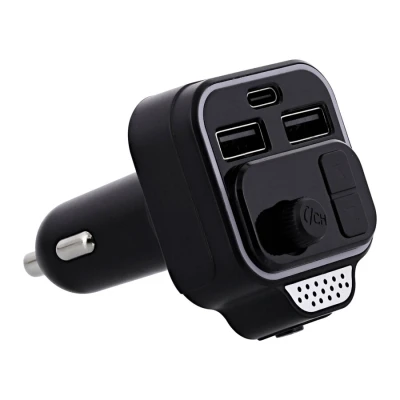 Image de Transmetteur FM Bluetooth T&#039;nB avec kit mains libres et charge rapide Noir