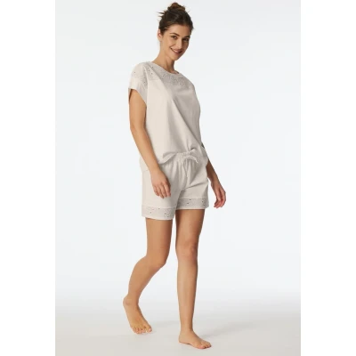 Afbeelding van Schiesser Comfort SET Pyjama, Dames, Maat: 42, Off white