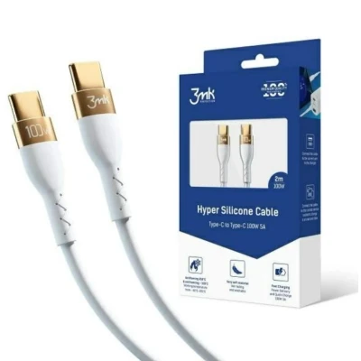 Afbeelding van 3MK 5903108464598 USB oplaadkabel Wit