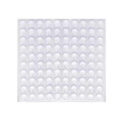 Afbeelding van 100 stuks rubberen buffers, elastische meubelbuffers, zelfklevend, transparante beschermbuffers, aanslagdempers, bumper pads voor meubels, notebook, kasten en laden