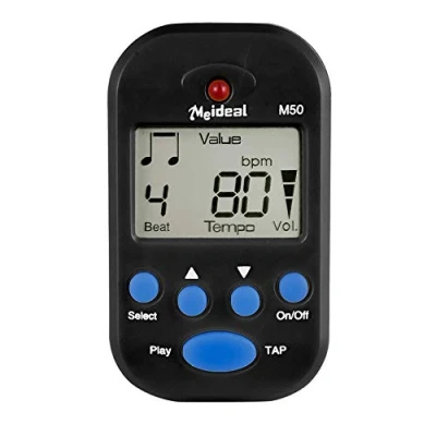 Afbeelding van PIQIUQIU M50 draagbare digitale mini metronoom multifunctionele Beat Tempo clip on voor piano, viool, gitaar, drum
