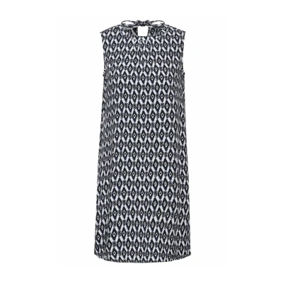 Afbeelding van Cecil mouwloze print jurk vanilla white 143949 334