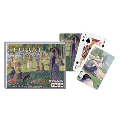 Afbeelding van Piatnik Seurat Speelkaarten Dubbeldekker.