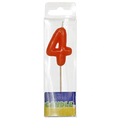 Afbeelding van Folat Kaars 4 10cm