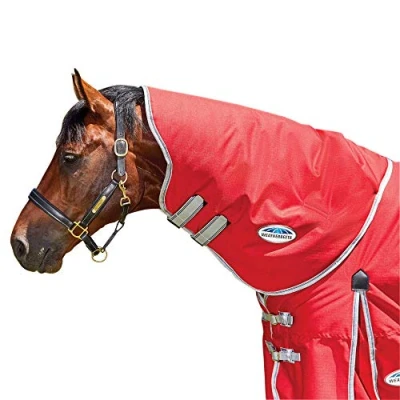 Afbeelding van Weatherbeeta Medium Neck Rug Comfitec Classic 220g Red/Silver/Navy Cob