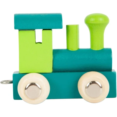 Afbeelding van Small Foot Houten Lettertrein Locomotief Groen