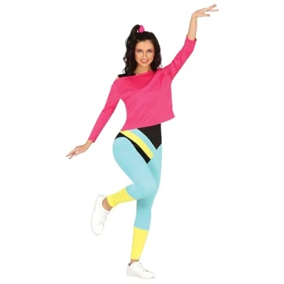 Afbeelding van Fiestas Guirca Gymnast 80s Roze M (38 40)