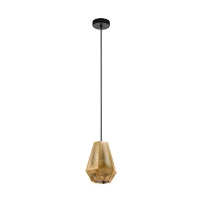 Afbeelding van EGLO Chiavica 1 Hanglamp E27 Staal Goud