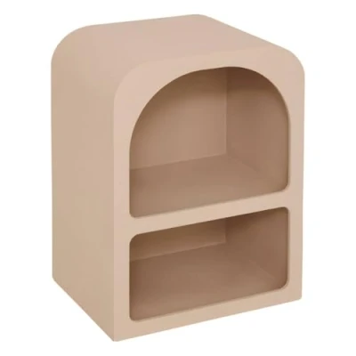 Afbeelding van Atmosphera Soleya Nachtkastje 2 vakken L40xD30xH55cm Beige