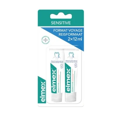 Afbeelding van Elmex Sensitive Tandpasta Reisverpakking 2 x 12 ml
