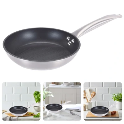 Afbeelding van Cheqo Gesmeed Aluminium Koekenpan voor Inductie Bakpan 20cm 3mm Dikte 800ml Volume Antiaanbaklaag PFOA vrij Vaatwasmachine Bestendig