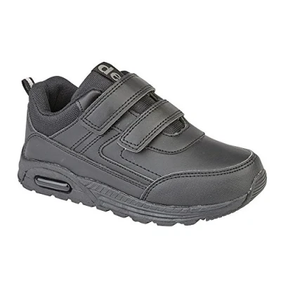 Afbeelding van Rdek FELIX II Boy&#039;s Black PU/Textile Touch Fastening Boys Trainer