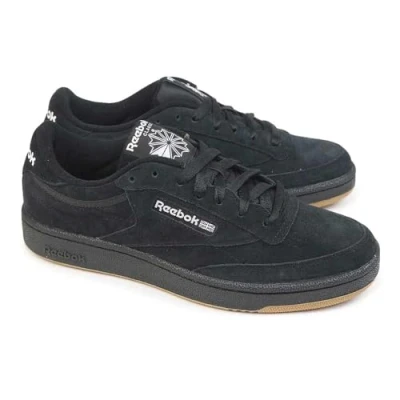 Image de Reebok Club C 85 Mixte Baskets, Cblack Ftwwht Rbkle3, 42.5 EU