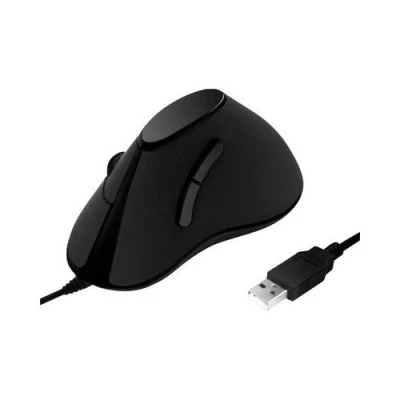 Image de LogiLink Ergonomic Vertical Souris verticale optique 5 boutons filaire USB noir
