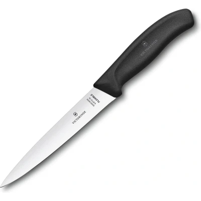 Afbeelding van Victorinox Swiss Classic fileermes 16cm RVS/fibrox zwart