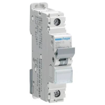 Afbeelding van Hager NBN113 Zekeringautomaat 1 polig 13 A 400 V