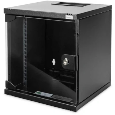 Afbeelding van Digitus DN 10 SET 1 B 10inch patchkast 6 HE Zwart (RAL 9005),