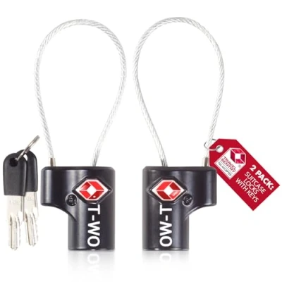 Afbeelding van OW Travel TSA kabelslot voor koffer sleutelslot Bagage kluisje opslag tent camping hangslot USA Reisaccessoires:TSA bagagesleutelslot TSA007