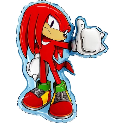 Afbeelding van Knuckles van Sonic the Hedgehog : Supershape Folieballon 26 inch (66 cm) Licentie Officiële