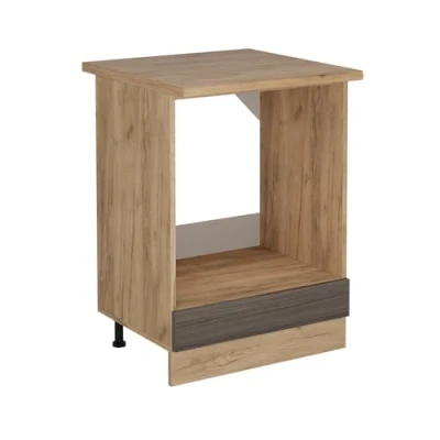 Afbeelding van Vicco Ovenombouwkast R Line, Edel grijs/Krachtige Eik goud, 60 cm , WB