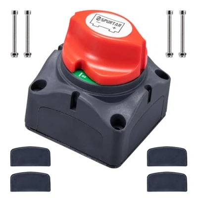 Afbeelding van Spurtar batterij uitschakelaar 12 V 24 48 aan uit 275 amp scheiden masterschakelaar hoofdschakelaar voor auto, vrachtwagen, boot, jacht, caravan