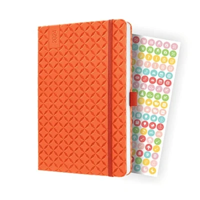 Afbeelding van Sigel agenda 2024 Jolie Flair A5 hardcover 7 dagen / 2 pagina&#039;s pumpkin orange SI J4119
