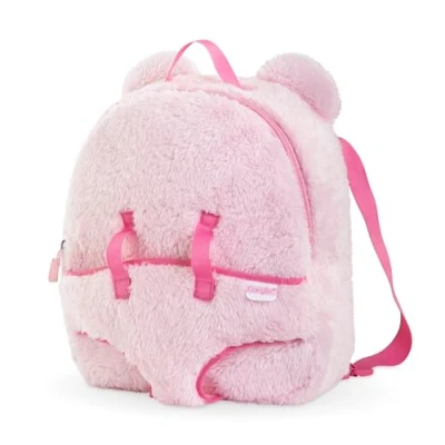 Afbeelding van Corolle Rugzak, poppenhouder, pluche, roze, accessoires, voor poppen 30 cm, vanaf 3 jaar, 9000111170