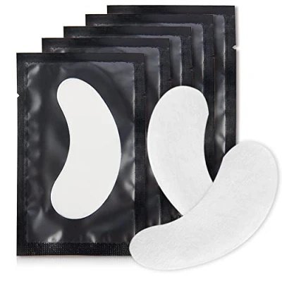 Afbeelding van 100 Paar Patches Voor Wimperverlengingen Gel Patch Pluisvrije Oogpatches Wimpers Pad Eye Masker Schoonheid Tool (Zwart)