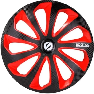 Image de Sparco moyeux Sicilia 13 pouces ABS noir / rouge lot de 4