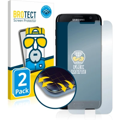 Afbeelding van BROTECT Screenprotector voor Samsung Galaxy S7 Edge Folie Beschermfolie matte volledig dekking (2 Stuks)