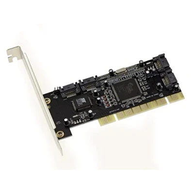 Image de Carte Contrôleur SATA Sur Port PCI CHIPSET SILICON IMAGE 4 Ports RAID 0, 1, 0+1 SIL3114 VERSION LOW PROFILE