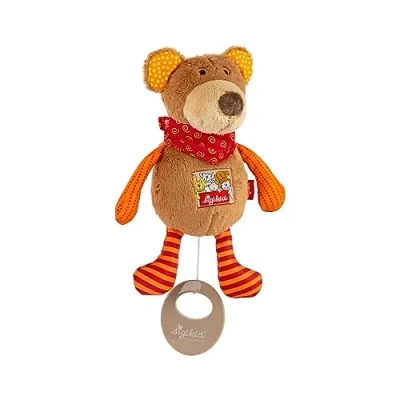 Afbeelding van sigikid Knuffel Beer Muziekknuffel Red Stars