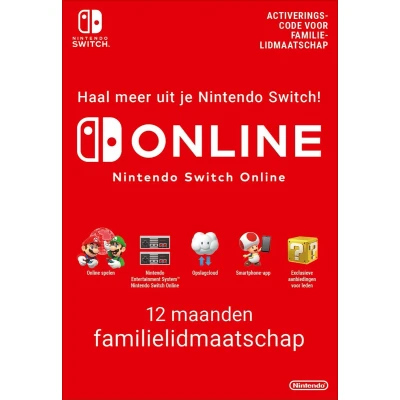 Afbeelding van 12 Maanden Online Familie Lidmaatschap Nintendo Switch Download